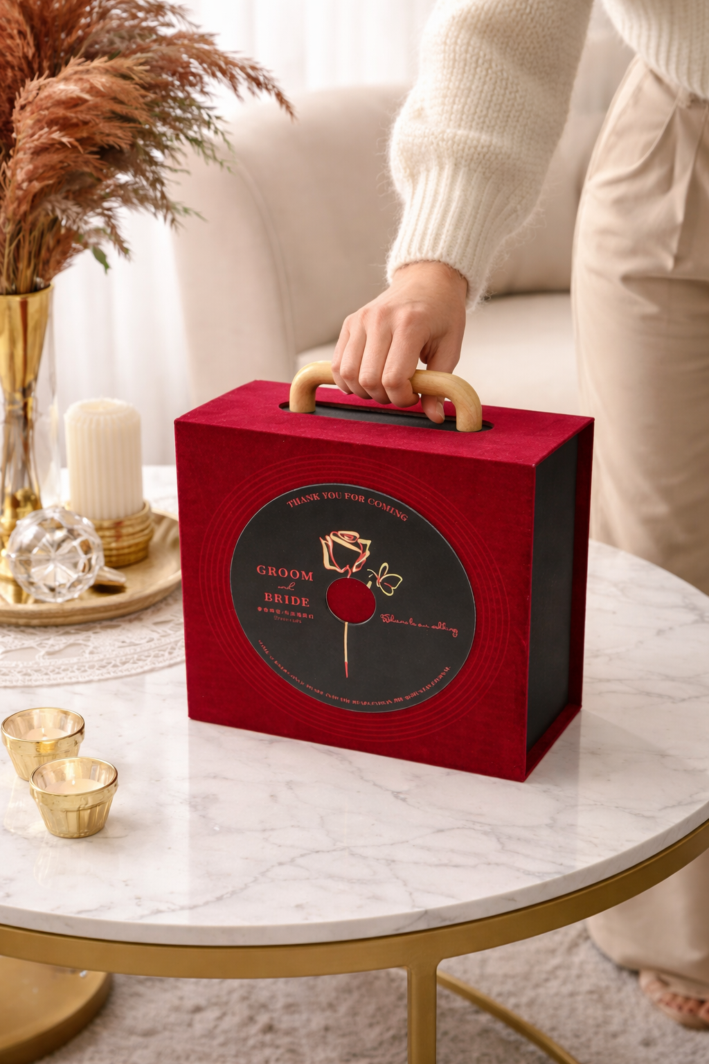 KADOSKY RİTÜEL KUTUSU - Premium Kadife Tasarım Hediye Kutusu