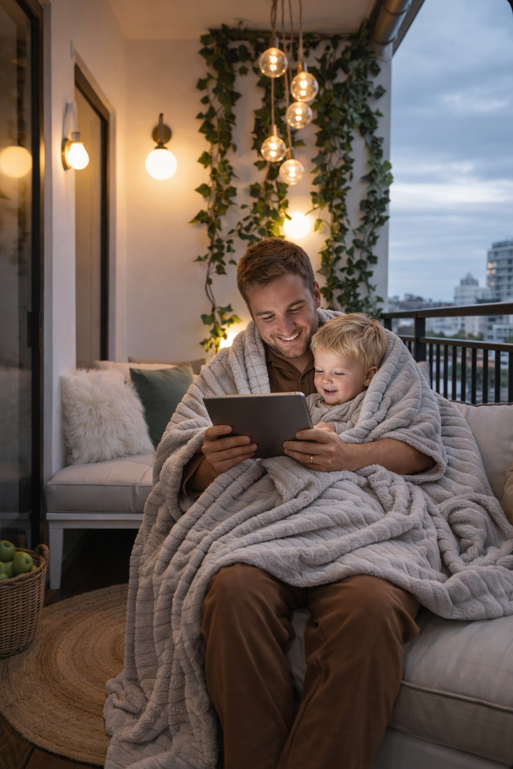 KADOSKY Soft Calm Kadifemsi Peluş TV Battaniyesi 150×200 | Yumuşak & Sıcak