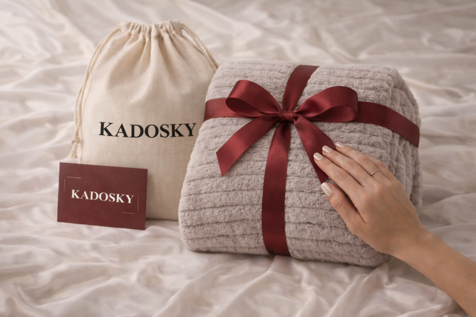 KADOSKY Soft Calm Kadifemsi Peluş TV Battaniyesi 150×200 | Yumuşak & Sıcak