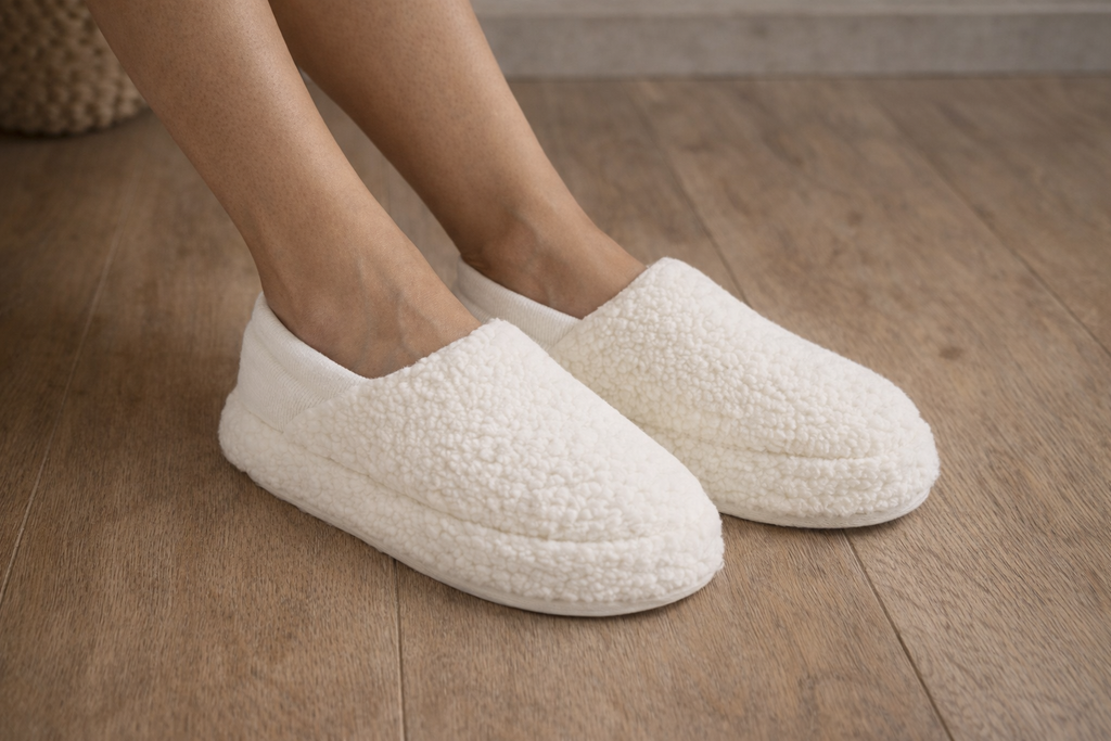 KADOSKY Soft Step Peluş Ev Terliği | Yumuşak & Sessiz Taban