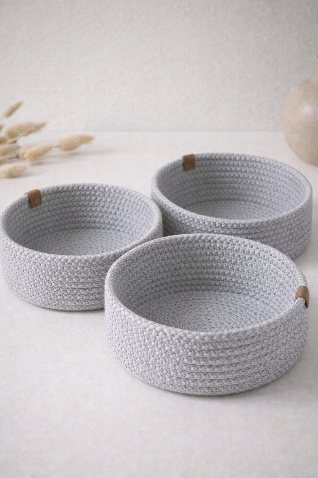 KADOSKY Bohem Serisi -2 Hasır Sepet 3’lü Organizer Set